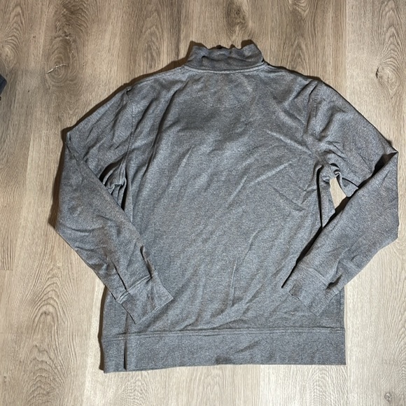 Thomas Parker NY 100% Cotton Quarter Zip Grey Sweater Shirt - Picture 5 of 6